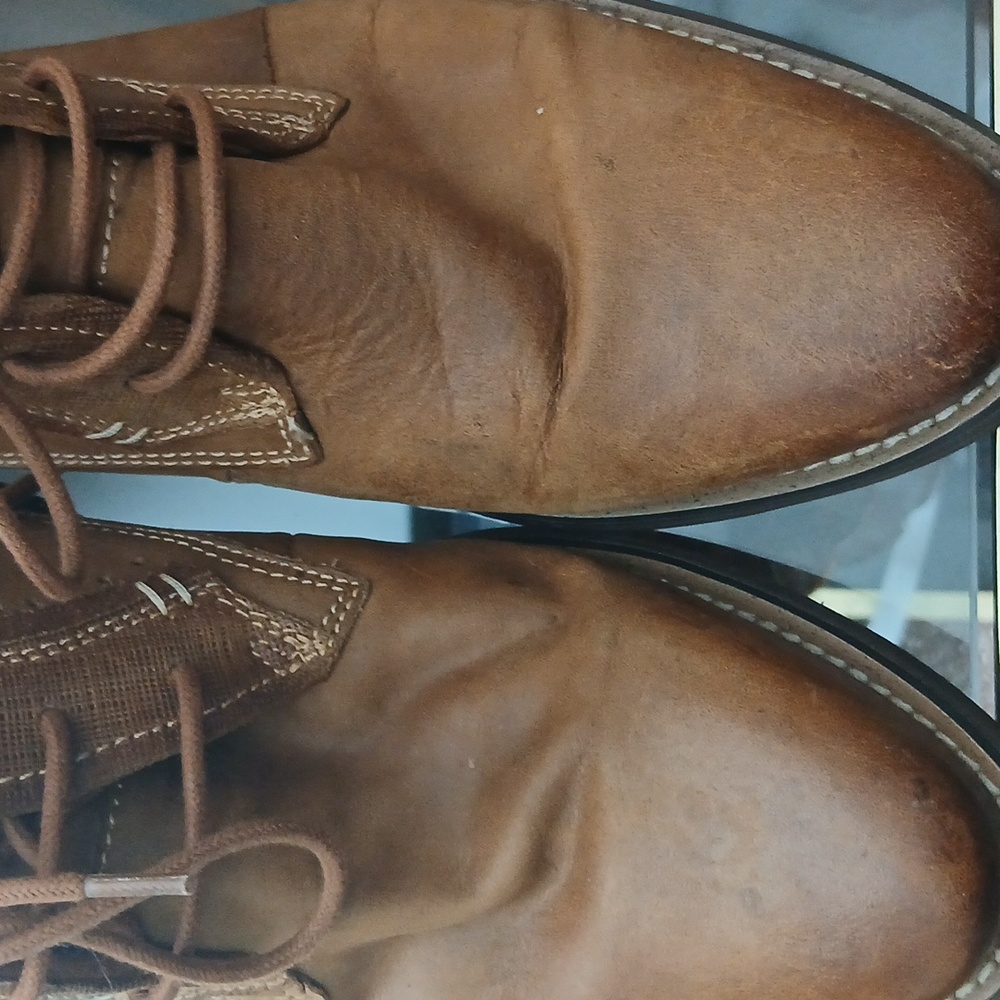 Steve madden Harken chukka tan leather shoes size 8 mens - Picture 14 of 15